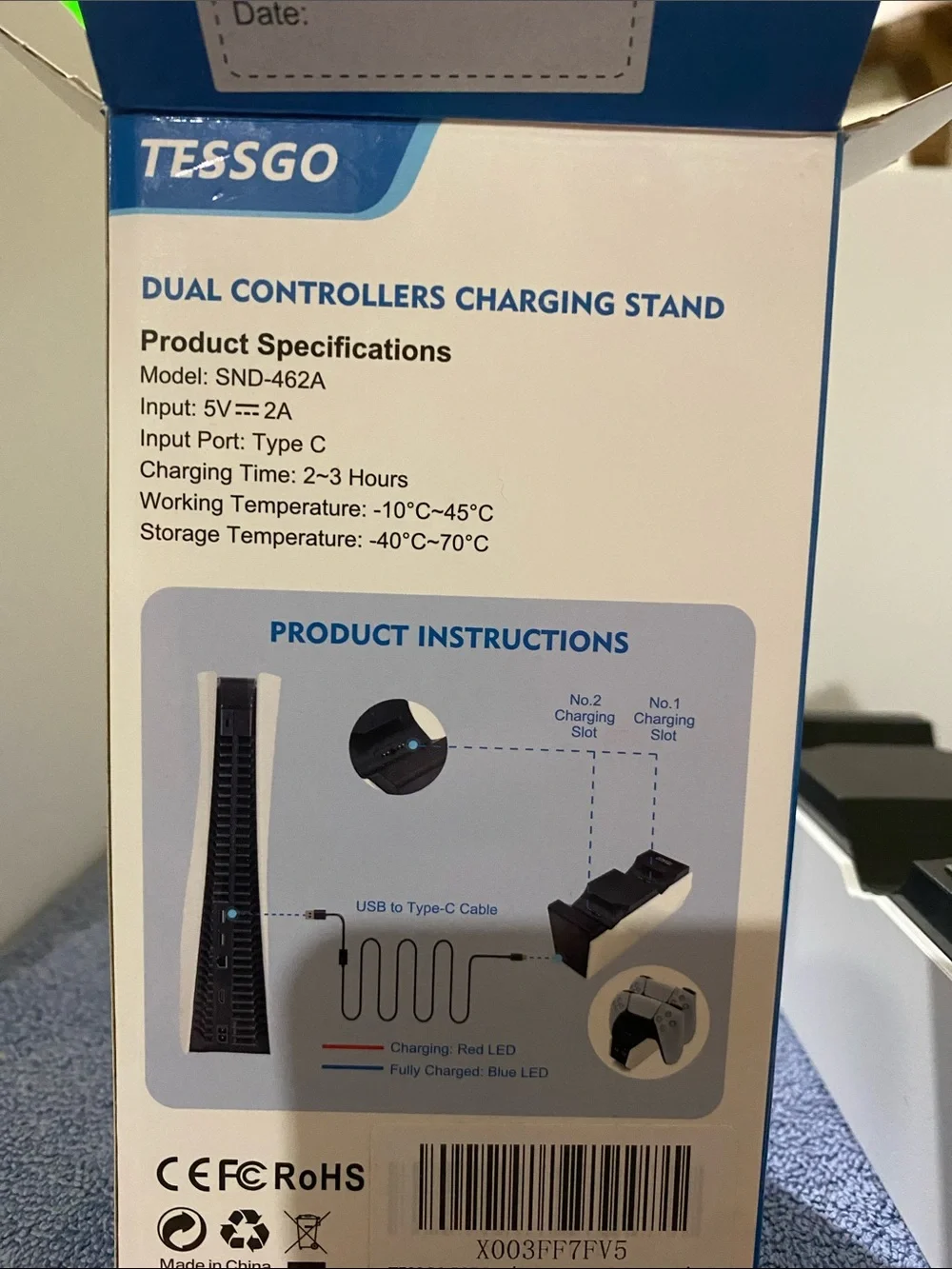 Dual Controllers Charging Stand for P5 NIB